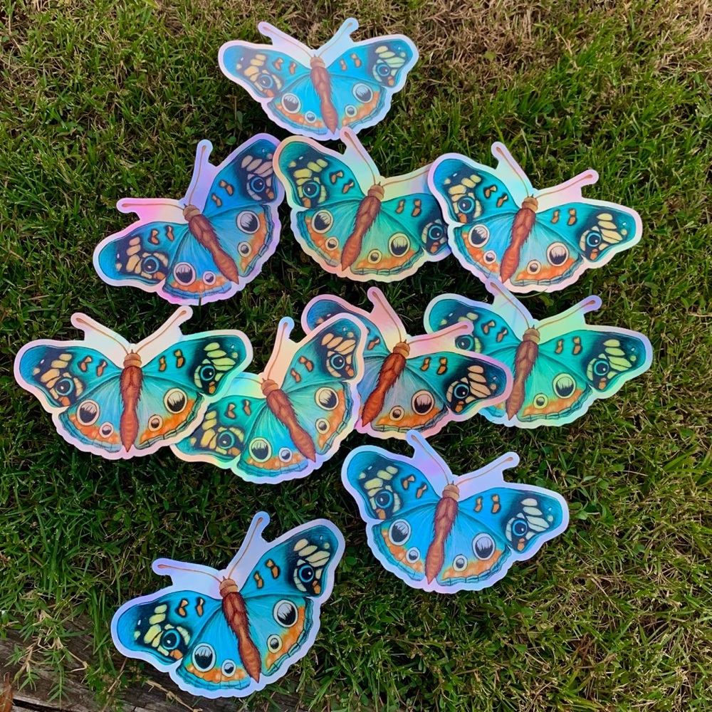Holographic butterfly stickers🦋